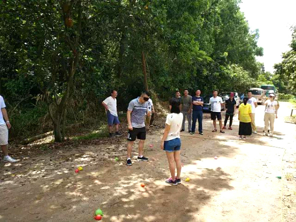 深圳彩生活公司在龍華農家樂九龍山生態園開展戶外拓展活動