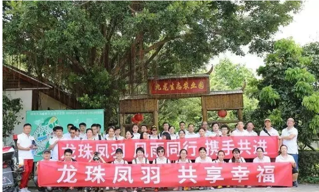 深圳農(nóng)家樂(lè)迎來(lái)龍珠鳳羽團(tuán)隊(duì)拓展在九龍山生態(tài)園舉辦圓滿成功！